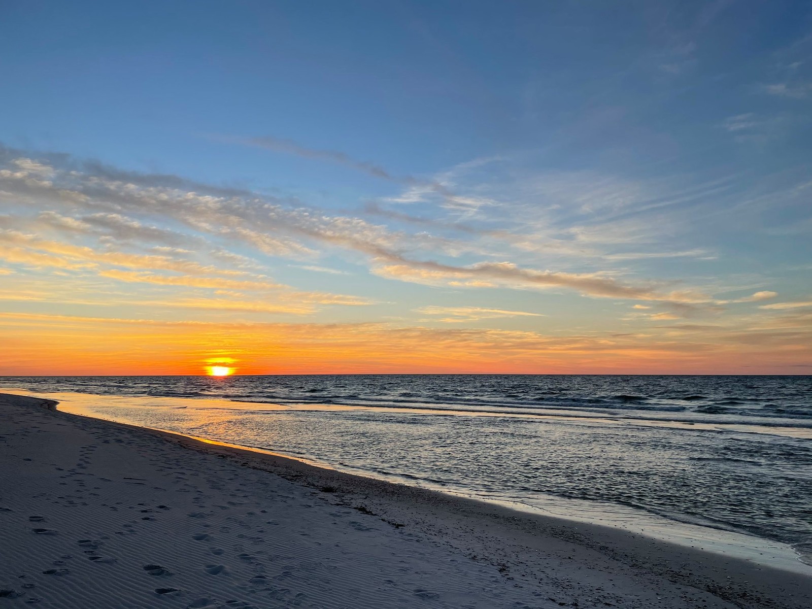 Sunset at Bon Secour National Wildlife Refuge; capture date unknown. The specific entrance is unidentified.