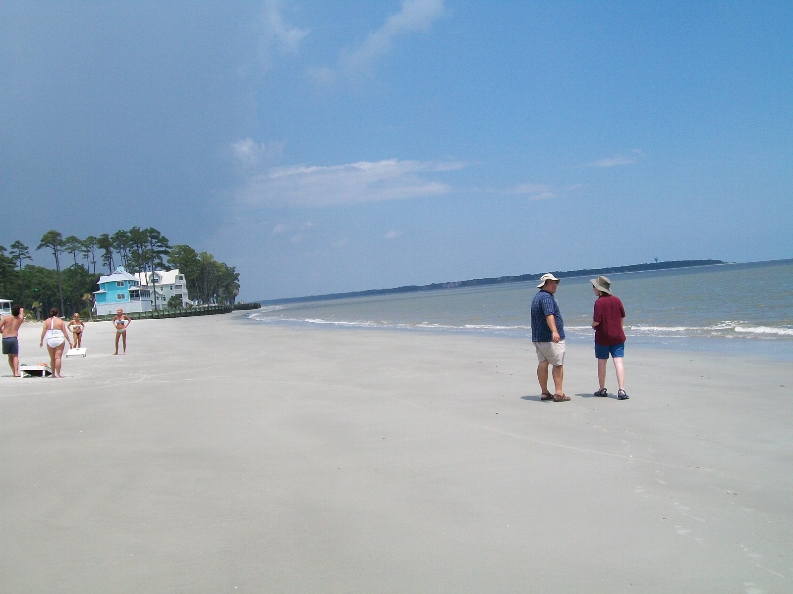 Archival August 8, 2009 Daufuskie Island shoreline. The photograph does not identify a currently authorized dock, road entrance or beach boundary.