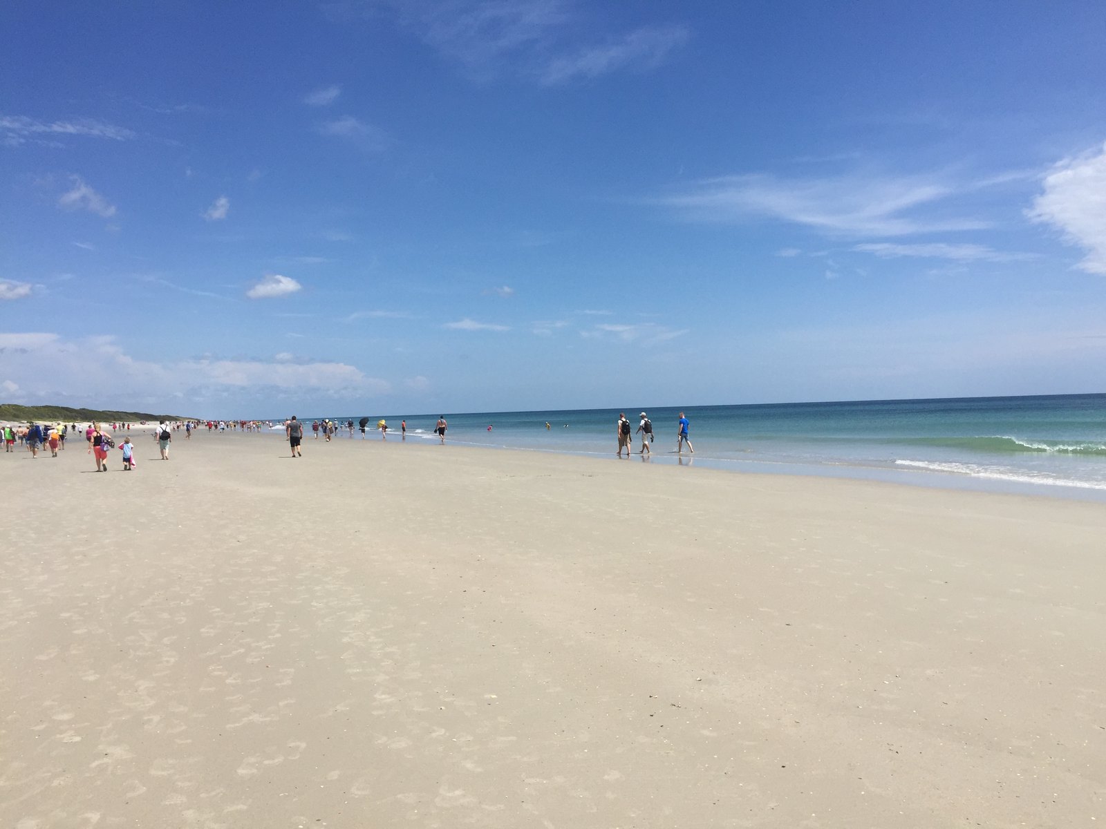 Atlantic shoreline at Playalinda Beach