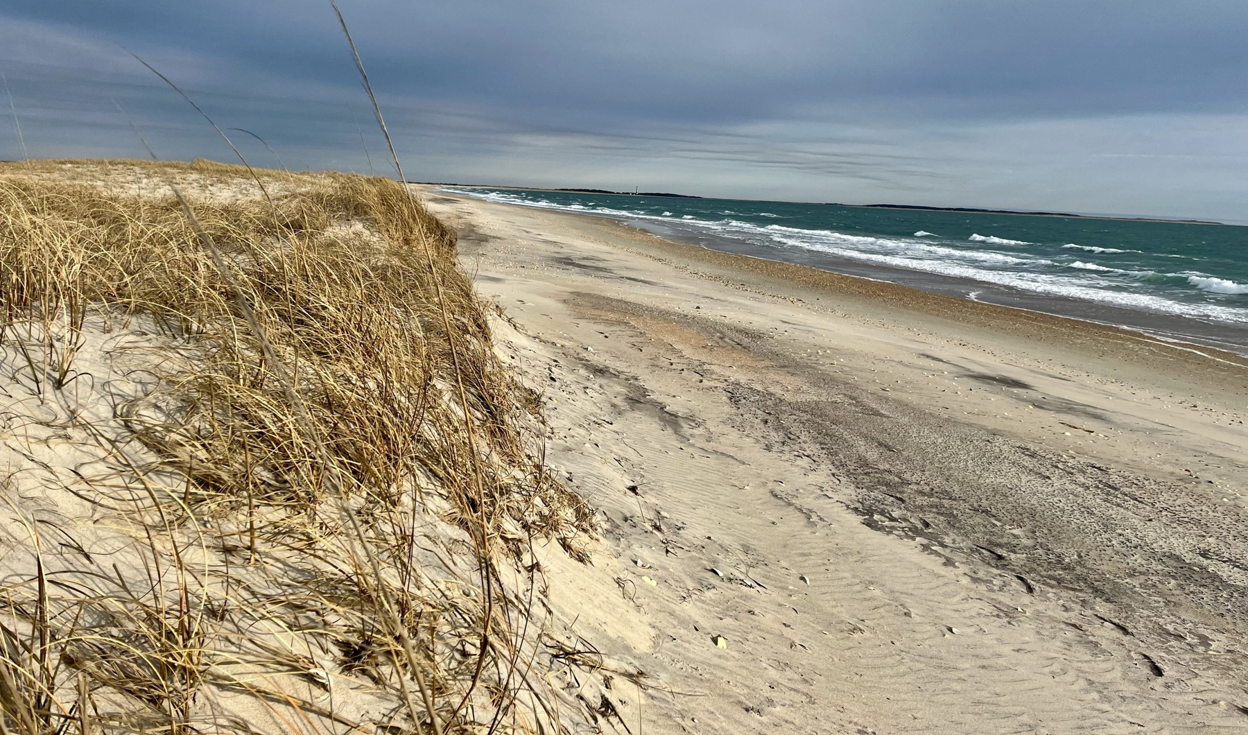 Shackleford Banks shoreline. NPS image metadata date 2025-03-07; capture date not independently established. Historical scenery; no current conditions or access implied.