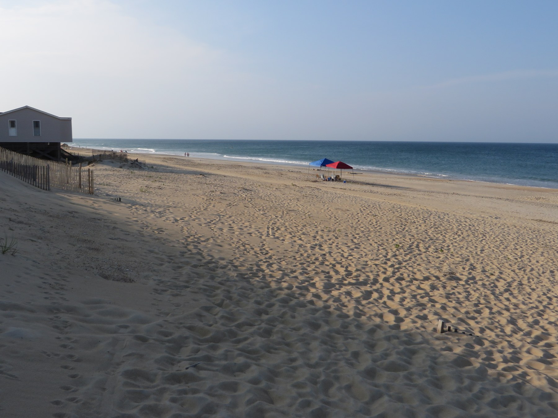Nags Head town Atlantic beach; exact entrance is not established; photographed 2014-06-17.