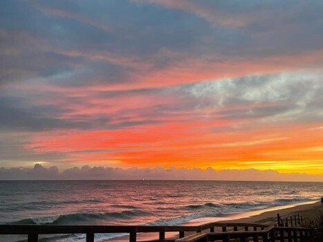 Sunset from an Apollo Beach boardwalk